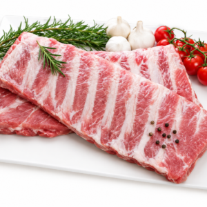 Costillas de cerdo en tiras