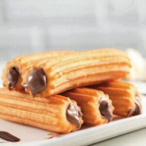 Churros rellenos de chocolate