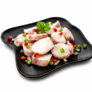 Rodajas de potón cocidas del Pacífico