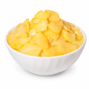 Fondo de patata pochada con cebolla