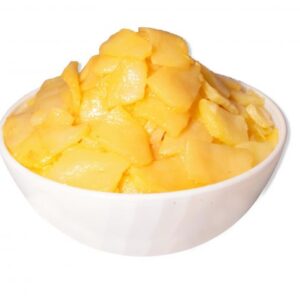 Fondo de patata pochada con cebolla