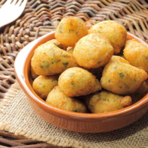 Buñuelos artesanos de bacalao