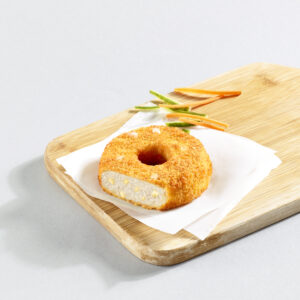 Bites de pollo con queso en forma de rosquilla