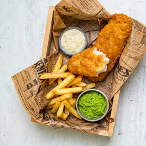 Crujiente de pescado (Fish&Chips)