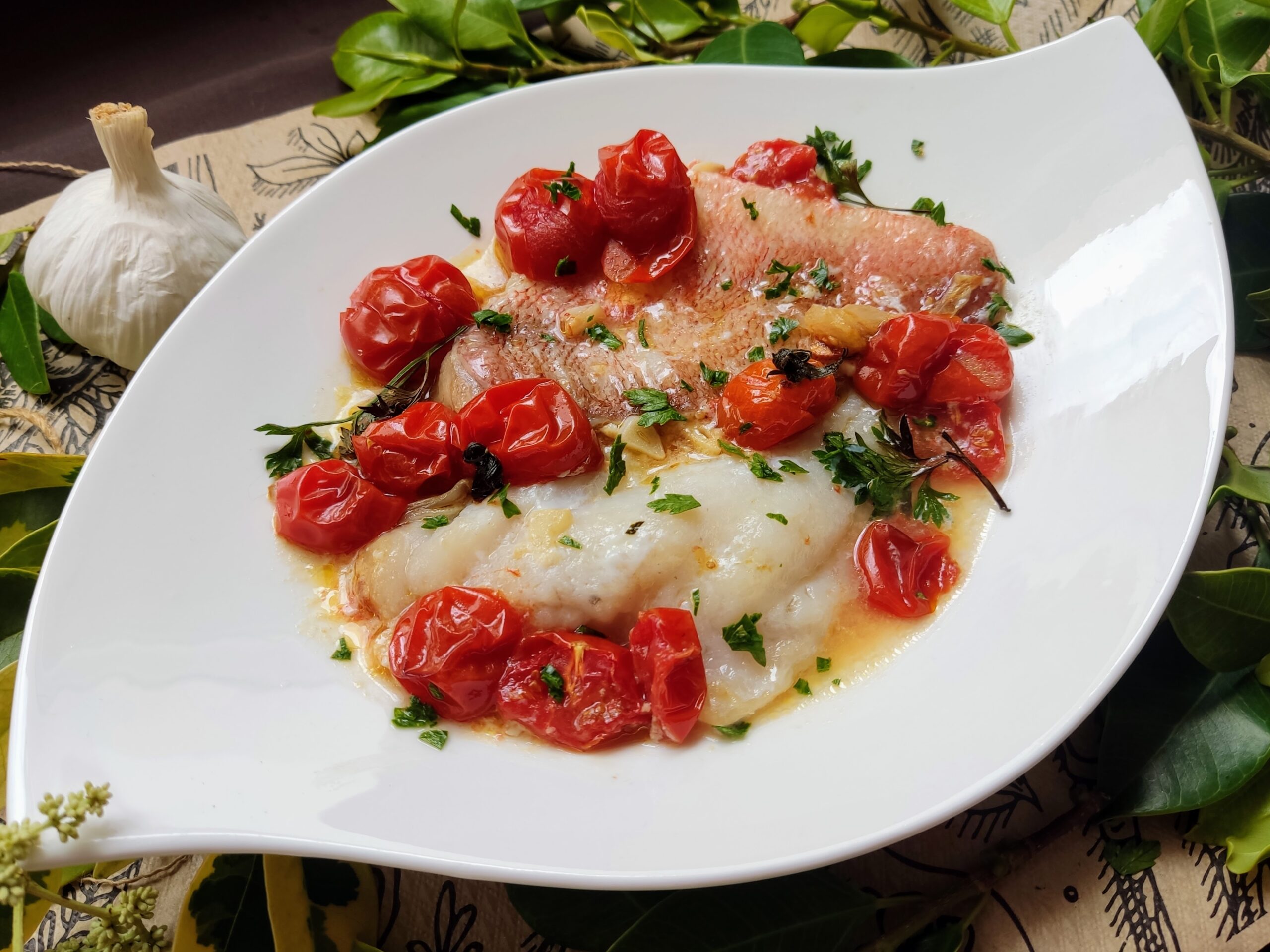 Receta de Gallineta con Tomates