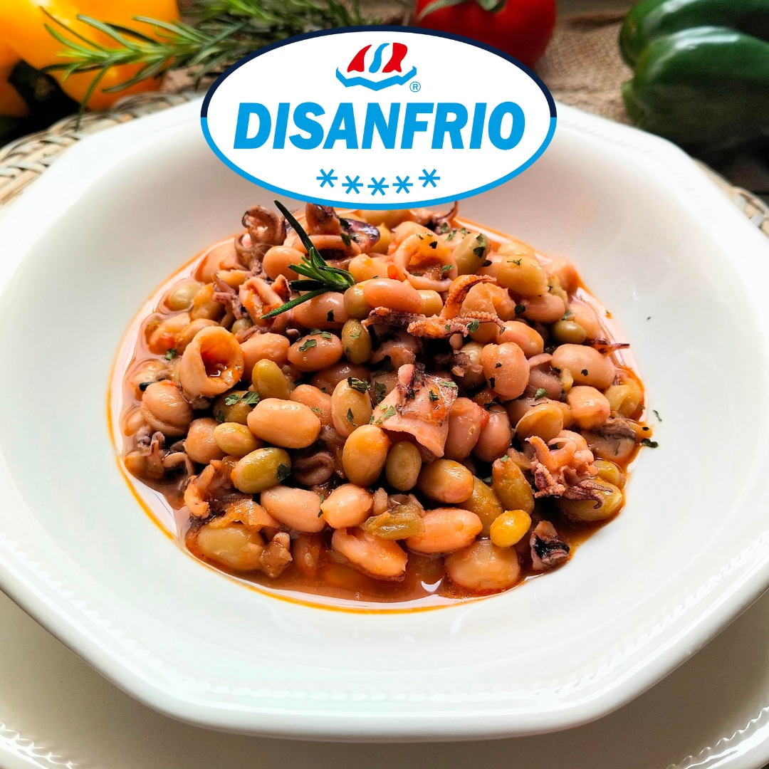 Receta de Pochas con Calamares