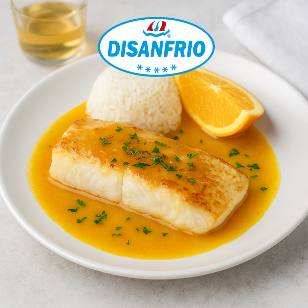 receta de halibut con naranja