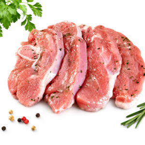 Chuletas de pavo al ajillo